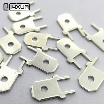 

20pieces 6.3mm Male Crimp Terminal 6.3 Copper Splice Wire Connector Terminals Car PCB Circuit Board Terminal