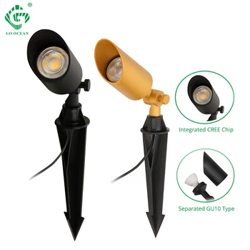 

Garden Lights Outdoor Lawn Lamps LED Waterproof Spike Light CREE GU10 220V 110V for Garden Backyard Decoration Yard Christmas