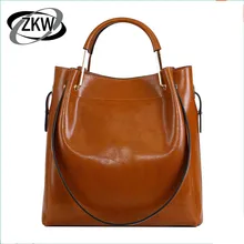 Genuine leather women's handbag shopping bag 2017 vintage wax cowhide picture package one shoulder cross-body handbag large bag mini circular genuine leather handbag vintage diamond lattice one shoulder cross body bag small round package women tassel bags