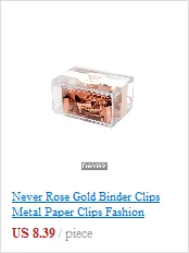 Скандинавском стиле зажим металлическое кольцо клипы большой зажим для бумаги роза Золотые зажимы аксессуары для планировщика офиса и