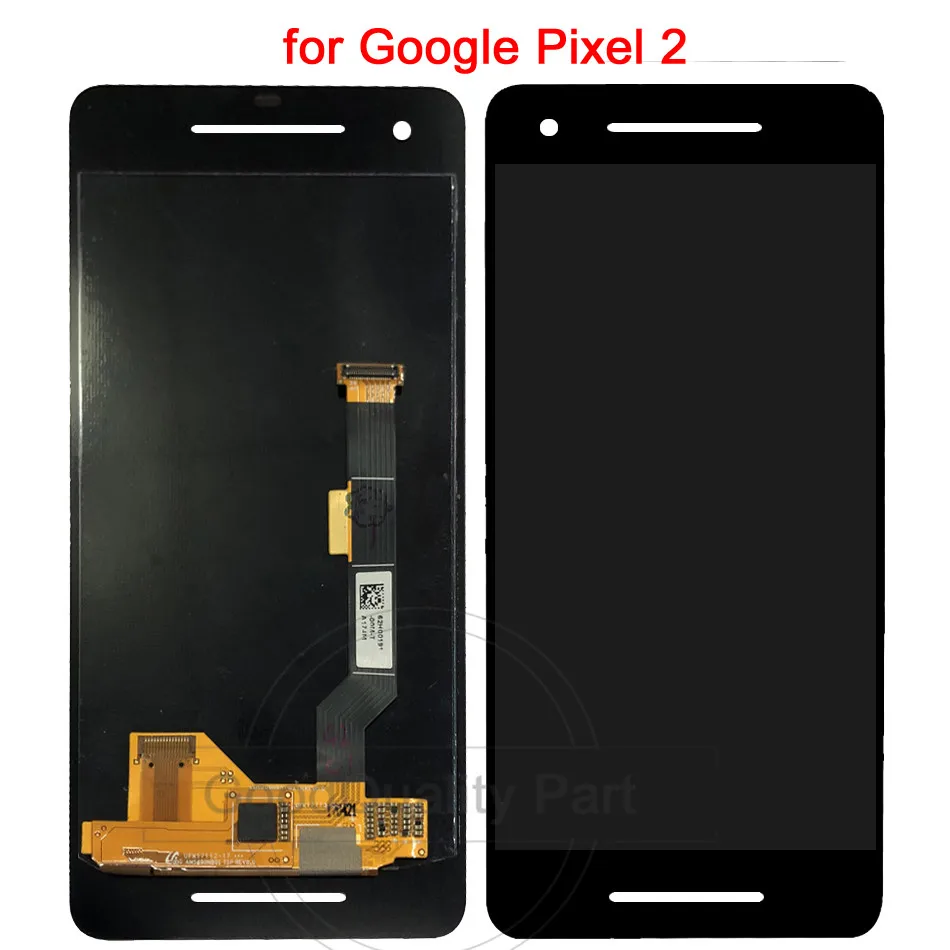ЖК-дисплей для Google Pixel3 3 XL 2XL ЖК-дисплей кодирующий преобразователь сенсорного экрана в сборе Замена для htc Google Pixel 2 3xl дисплей - Цвет: 2-black no frame