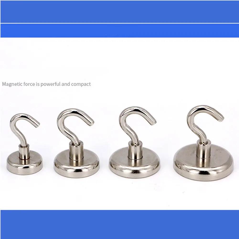 Strong Mini Magnetic Circular Hook Hanger Magnets Linked Kitchen Wall Hold