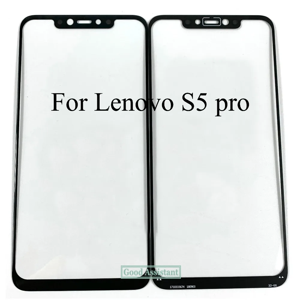 

Black For Lenovo S5 pro L58041 / For Lenovo S5 pro GT L58091 Front Outer Glass Lens Repair Touch Screen Outer Glass ( No cable )
