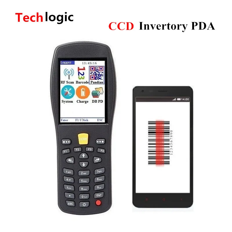 Q7 CCD Wireless Invenory Barcode Scanner Code Reader Hand Terminal PDA Supermarket and Warehouse Logistic Portable Bar Gun