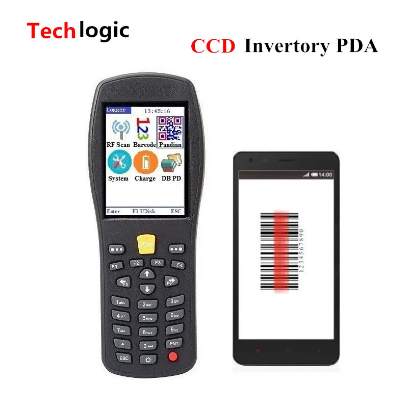 Techlogic Q7 CCD اللاسلكية جرد ماسح الباركود قارئ رمز اليد محطة PDA ماركت والمخازن المحمولة بار بندقية Techlogic Q7 CCD اللاسلكية جرد ماسح الباركود قارئ رمز اليد محطة PDA ماركت والمخازن المحمولة بار بندقية