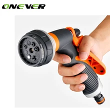 Несколько цветов воды садовый шланг сопло водяной шланг сопло сверхмощный садовый опрыскиватель для автомойки Чистка поливка газона сад