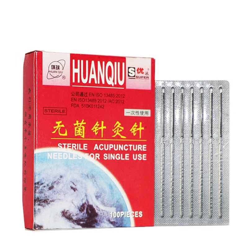 

5 boxes HuanQiu Disposable Sterile Acupuncture Needle acupuntura ZhenJiu Needle For Single Use 100pcs Per Pack