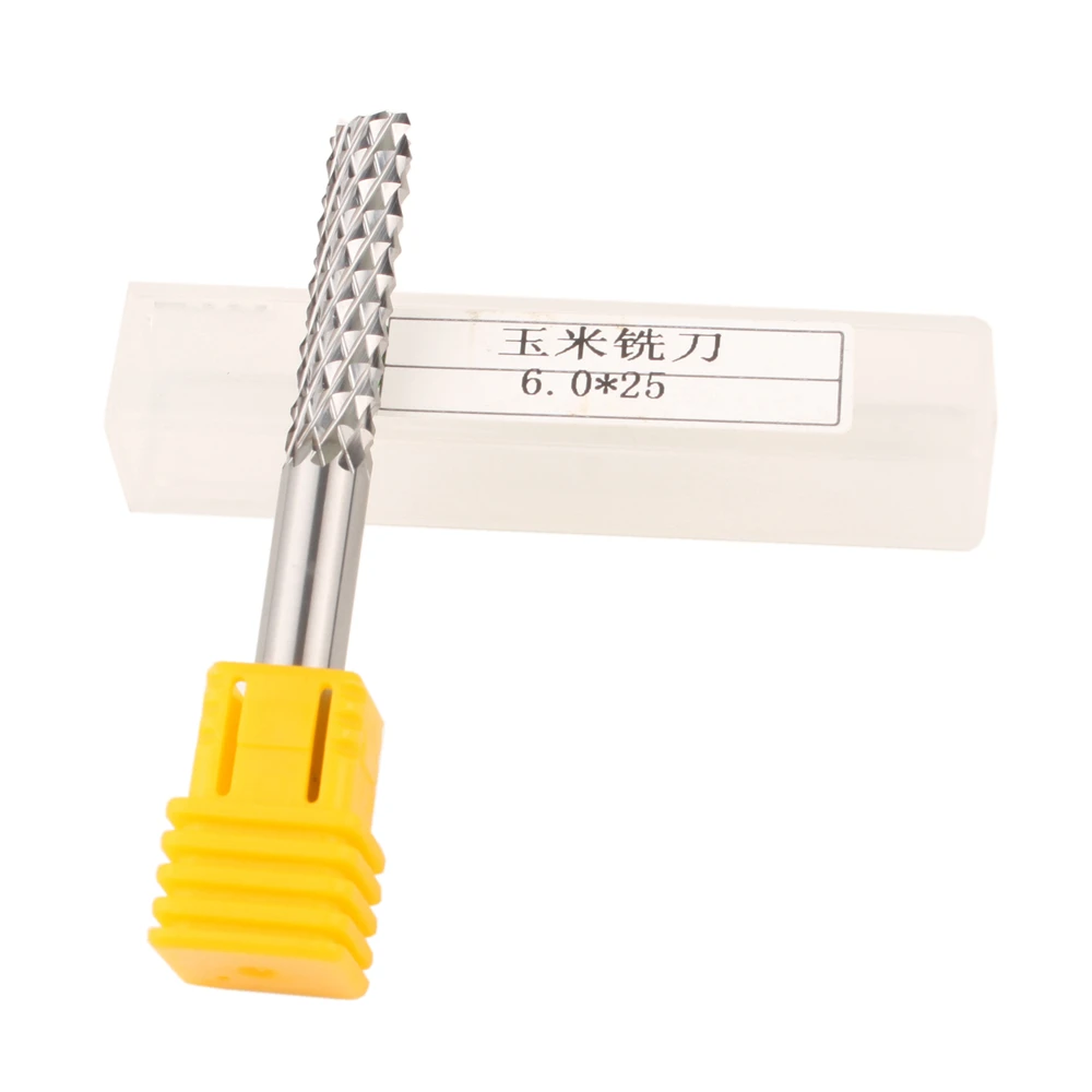 1pcs 6X25MM PCB Corn Cutter Bits, End Mill for PCB Circuit Board
