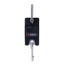 Mini Portable LED Display Hanging Scale 300kg/0.1kg Heavy Duty Electronic LCD Digital Hook Scale Balance Weight