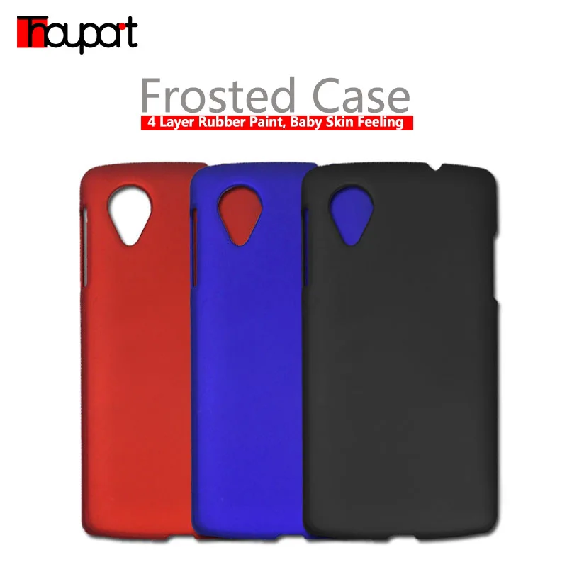 

Thouport For LG Google Nexus5 Case Cover Frosted Anti-fingerprint Phone Bags Hard Cover For LG Nexus 5 D821 D820 Rubber Paint