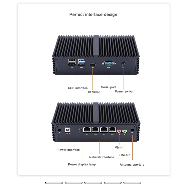 KANSUNG Intel Core mini pc i5 Pfsense маршрутизатор Aes-ni брандмауэр Windows 10 linux Barebone безвентиляторный промышленный неттоп лучший мини-ПК