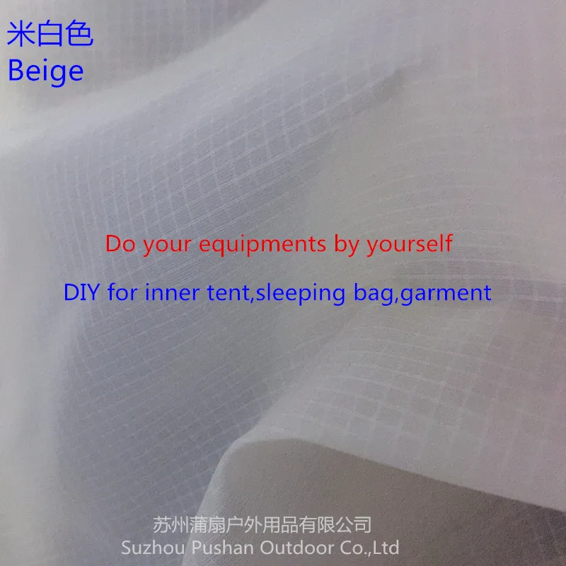 

Supply DIY Light Thinner Fabric for inner Tent 15D Nylon Fabric with Super WR,Breathable