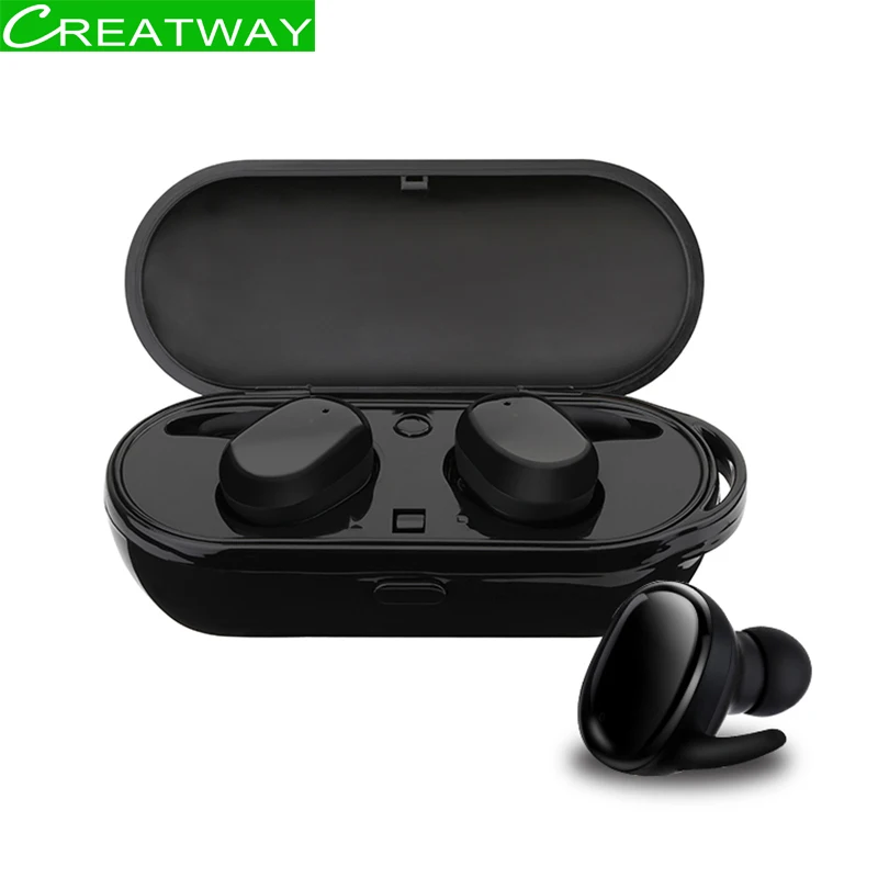 

TWS Bluetooth True Wireless Earphone Mini Invisible Headset Spotrs Waterproof Touch Sensing Hands Free Car Driving With Mic