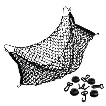 

1Pc Car Trunk Rear Cargo Organizer Storage Elastic Carrier Mesh Net Nylon 90x40cm