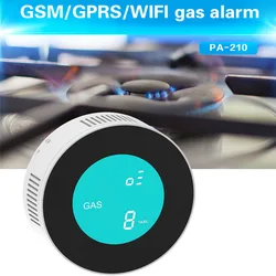 PGST – détecteur intelligent de fuite de gaz Combustible, capteur d'alarme de gaz naturel pour la maison, contrôle WIFI, avec écran LCD, nouvelle application de sécurité 