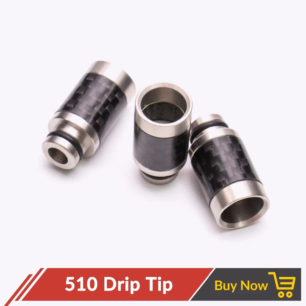 

1pcs Quartz Banger 510 Metal Drip Tip Mouthpiece Electronic Cigarette Drip Tip 510 for RDA RDTA RTA Atomizer Vapor