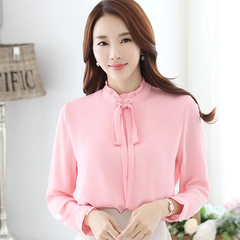 2019 New Spring Autumn Women Tops And Blouses Office