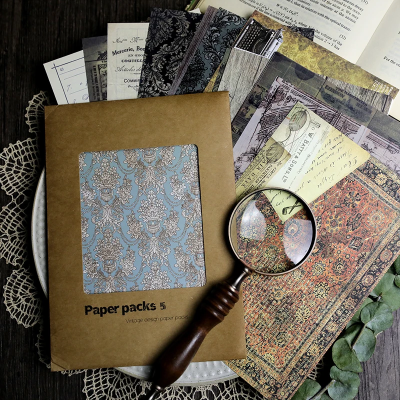 

VUAWRTG VIntage Design Paper Packs for Scrapbooking DIY Projects/Photo Album/Card Making Crafts