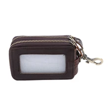 Красивый дизайн, модный разноцветный Ретро Повседневный Кошелек из искусственной кожи с двойной молнией, винтажная мужская сумка для ключей