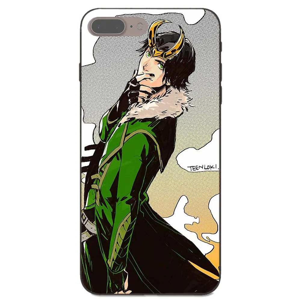 Силиконовый чехол для телефона Tom Hiddleston Мстители Loki Apple iPhone X XS Max XR 4 4S 5 5S SE 6 6S 7 8