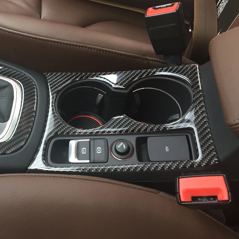 Us 20 87 13 Off Carbon Fiber Trim Cup Holder Decorative Frame Decal Cover S Line Sline Logo Sticker For Audi A4 B8 2009 2016 A5 In Automotive