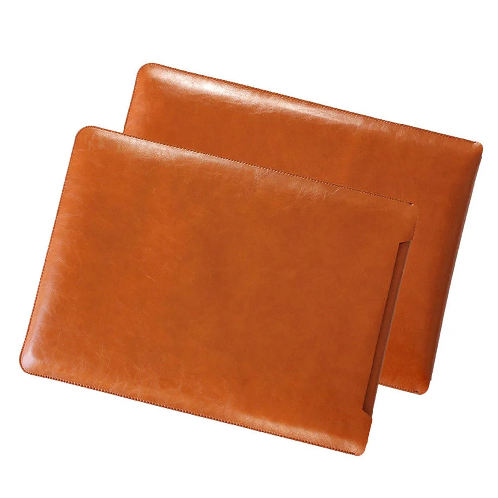 Ceny Uniwersalny skórzany torba na laptopa 11 13 15 cal Notebook saszetka pokrowiec obudowa dla Macbook Air Pro Dell Samsung Asus Acer HP