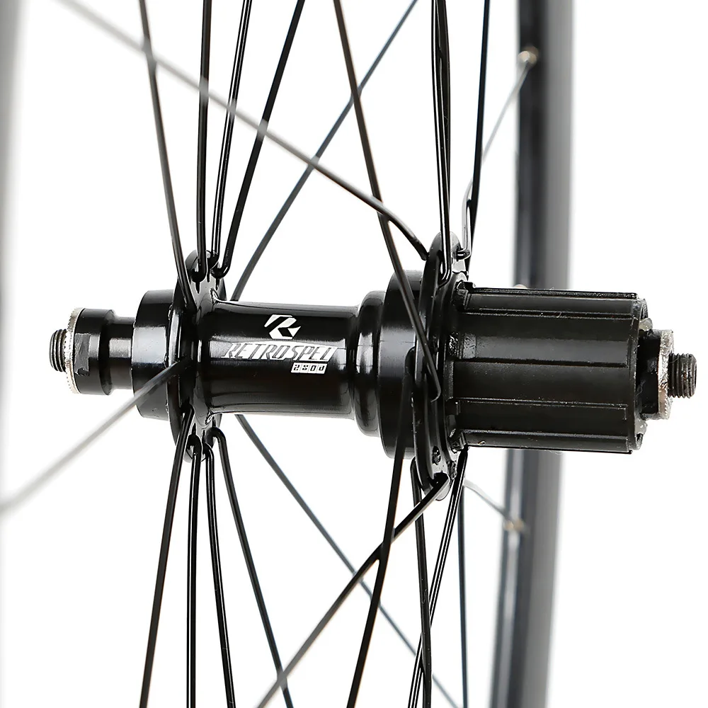 Road 700C bicycle wheelset aluminum alloy road bike 2 sealed bearing 40mm rims bike wheels parts Clincher