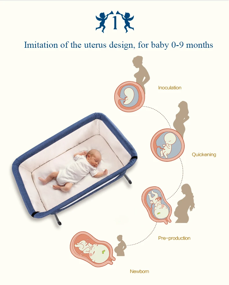 Babyfond детская кровать многофункциональная детская кроватка складной переносная люлька Таблица новорожденного кровать