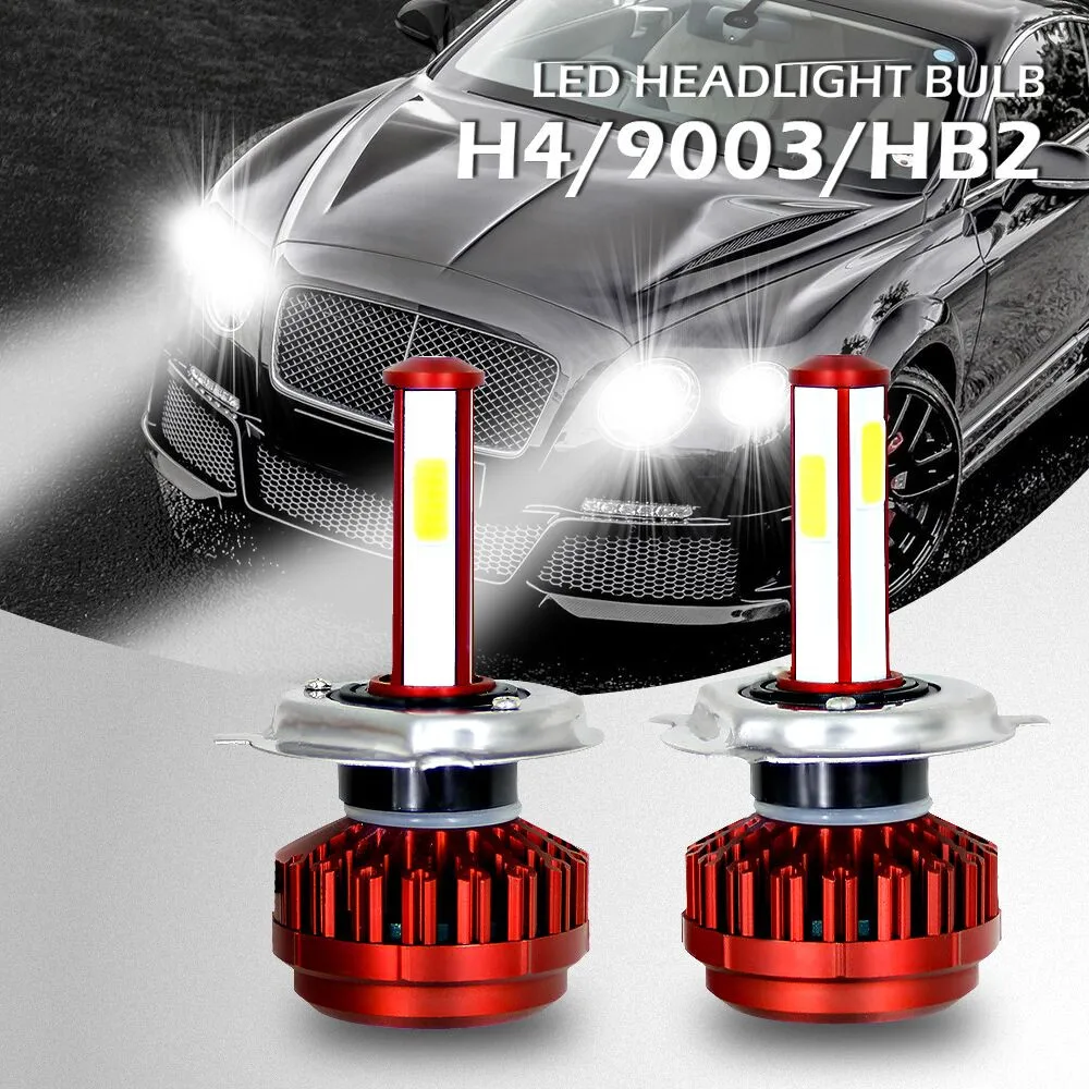 

NEW Pair H4 R7 COB LED Headlight Kit Buls High Beam Low Beam Fog Lamp Waterproof IP68 80W 12V Car LED Headlight 8000LM 6000K
