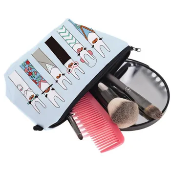 

Cute Alpaca Pattern Cosmetic Organizer Bag Multifunction Printing Clutch Pouchs Bag For Women Travel Makeup Bags Case