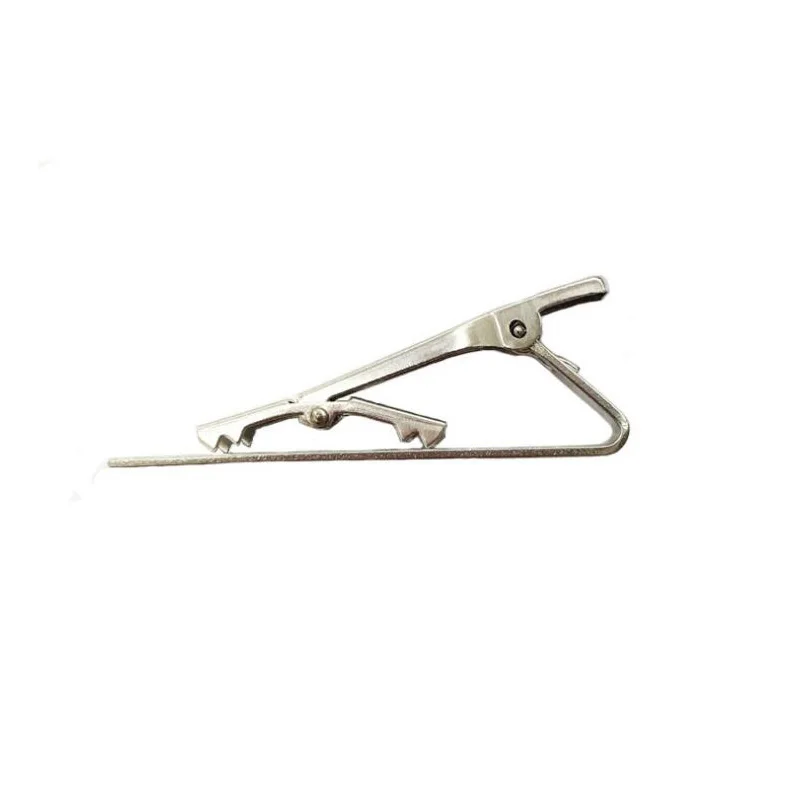 Beadsnice ID39655smt2 Stainless Steel Monogram Tie Bar Personalized Gift For Him Personalized Tie Clip Groom's gift - Metal color: steel original