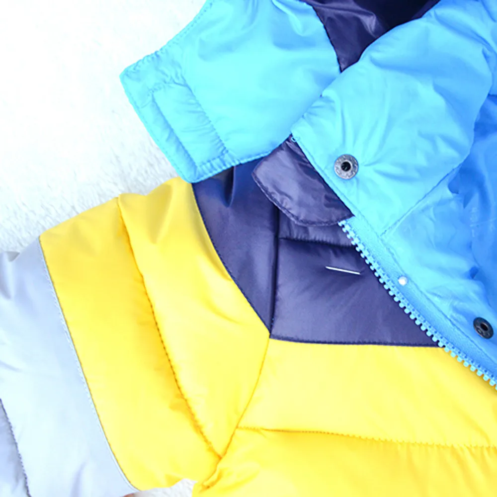 LONSANT/Новинка; зимние куртки для маленьких мальчиков; хлопковый зимний комбинезон для девочек; пальто для детей; плотное пальто для мальчиков и девочек; стеганая разноцветная Лоскутная Одежда
