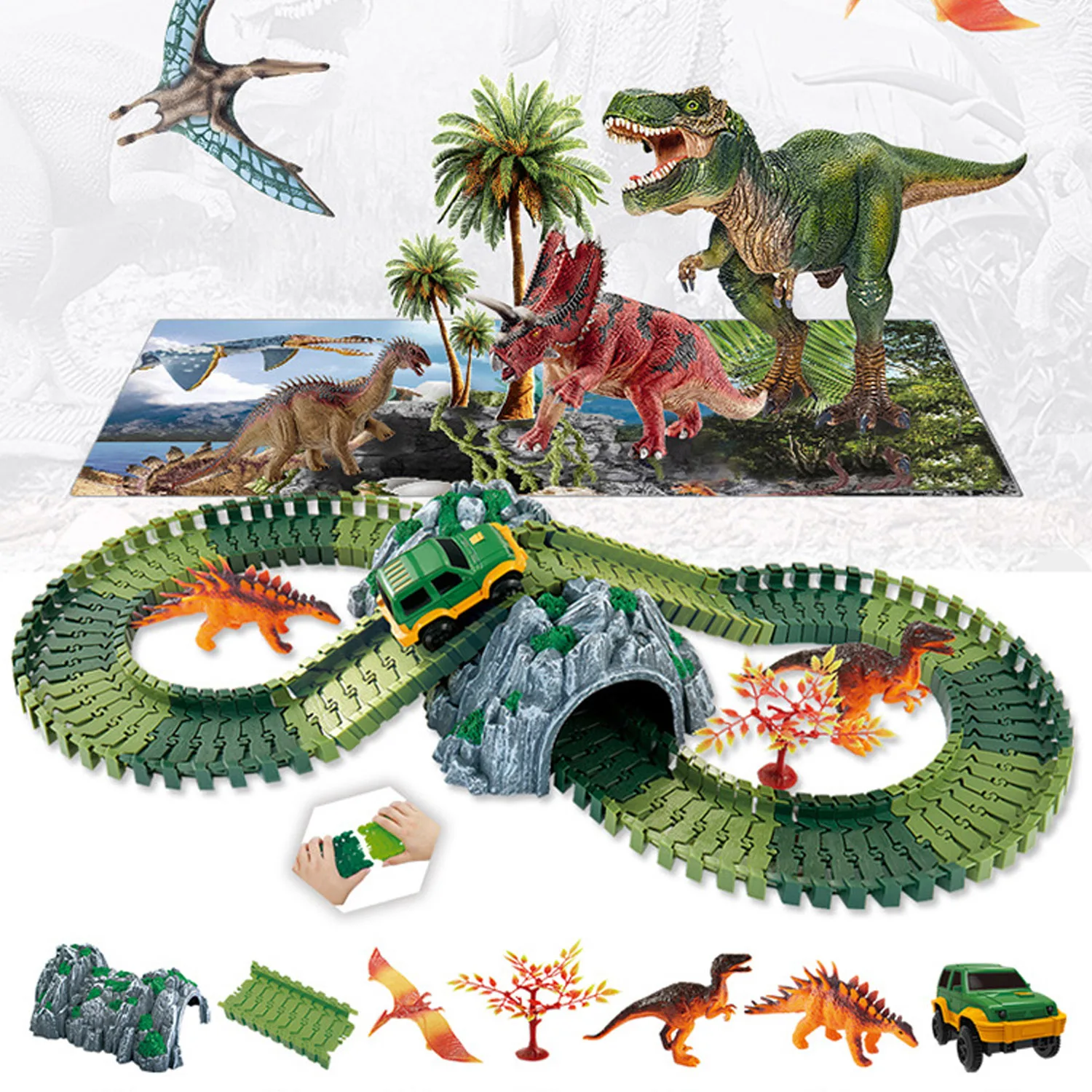 Dinosaur track. Dinosaur track. Трек с динозавром и машинками. Dinosaur track. Гибкий трек с динозаврами.