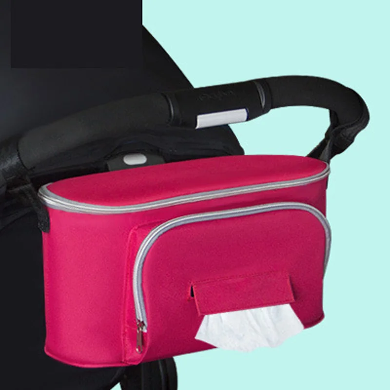 Универсальный Аксессуары для колясок черный переносная сумка для подгузников Organizer(ОРГАНАЙЗЕР) Детские коляски коляска корзина бутылка Водонепроницаемая дорожная сумка - Цвет: 3