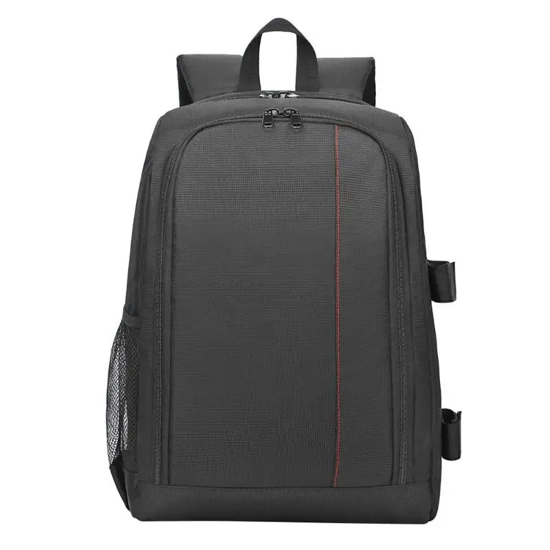 Водонепроницаемая двойная Наплечная уличная сумка цифровая DSLR фото рюкзак дождевик ноутбук 15,6 дюймов многофункциональная камера мягкая сумка рюкзак мужской - Цвет: red