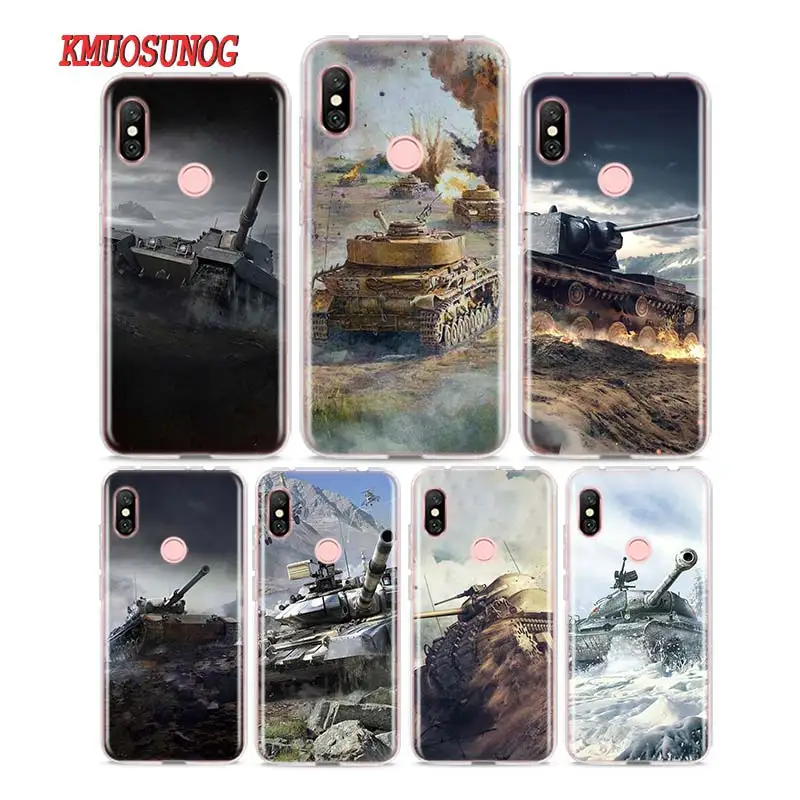 

Silicone Phone Case World of tanks for Redmi 7 Y3 Y2 S2 Xiaomi Redmi Note 7 6 6A 5 5A Pro Plus 4 4X Cover