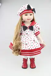 NPK Модный повседневный стиль 18 "Девочка-принцесса для детей обучающая игрушка силиконовые куклы Reborn Младенцы сенсорный настоящий bebe