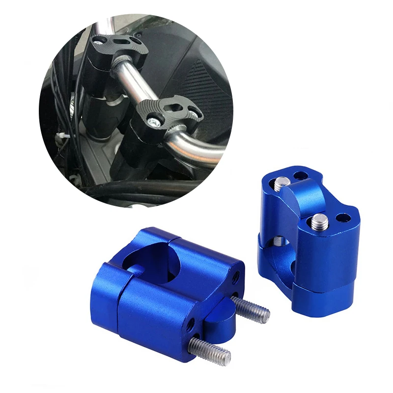 

28mm Universal Motorcycle Aluminum Screw 1 1/8" Inch HandleBar Risers Fat Handle Bar Mount Clamp For Racing Scooter