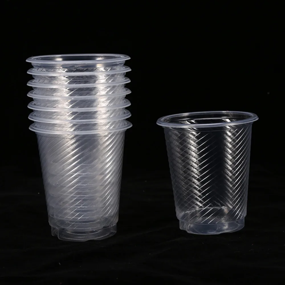 50 шт прозрачные пластиковые одноразовые стаканчики для напитков гигиенические чашки для детский день рождения, день рождение мальчика вечерние свадебные стаканы украшения