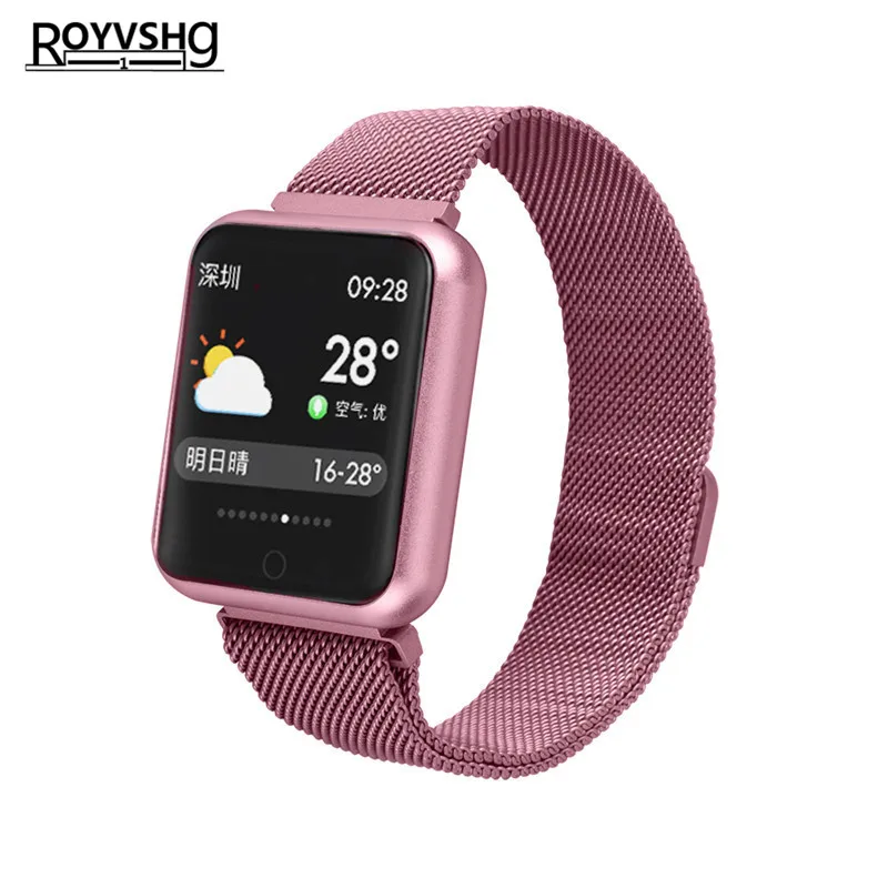 

Smart Watch P68 Men Women Blood Pressure Heart Rate Monitor Sports fitness tracker Smartwatch IOS Android PK dz09 Q9 Q3 GT08