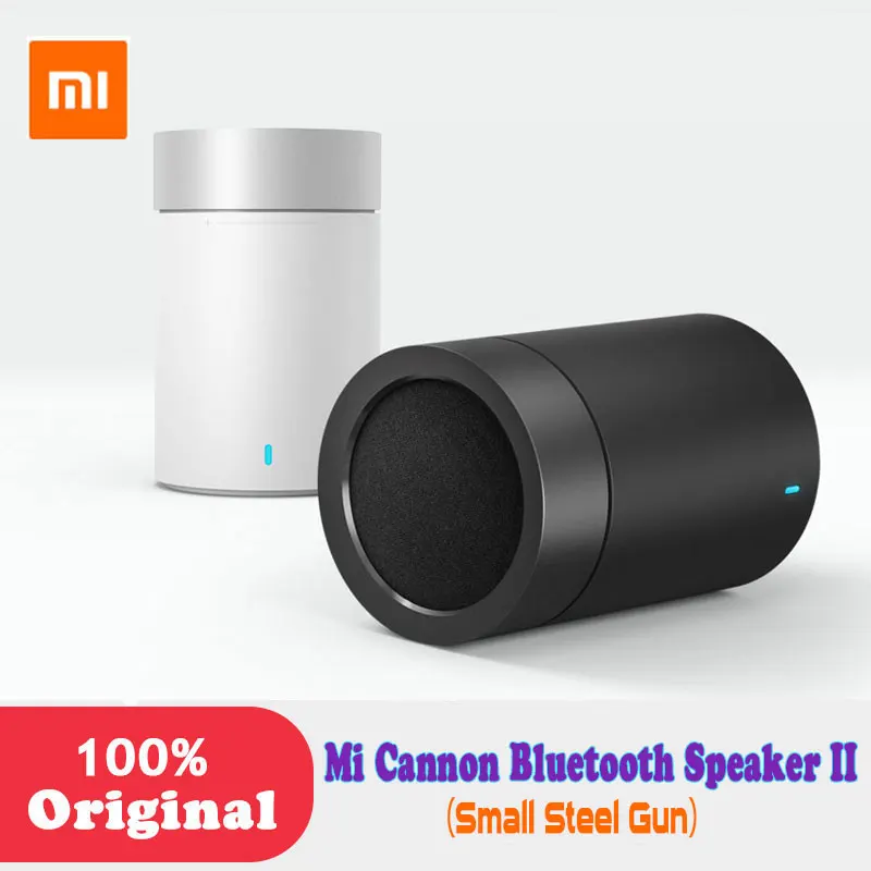 Original Xiaomi Mi Bluetooth 4.1 Speaker Cannon 2 steel Gun II Hands-free Calls Music Player with Mic bookshelf for phone PC