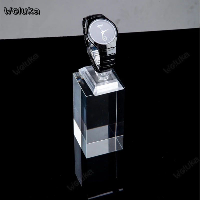 

Acrylic column cuboid 5X5X10CM photo transparent long square support props for Cosmetics Product photography background CD05 T10