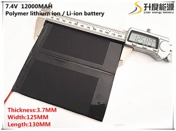 

7.4V 12000mAh 37125130 Lithium Polymer Li-Po li ion Rechargeable Battery cells For Mp3 MP4 MP5 GPS mobile bluetooth