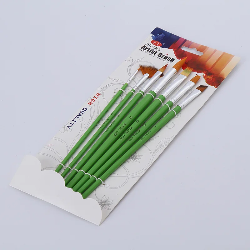 

7 Pcs/Set Exquisite Packing Professional Artist Paint Brushes Set For Artist Watercolor Drawing Acrylic Oil Painting Stationary