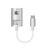 מסוג c מתאם תמיכה מסוג C HDMI HDTV מתאם תמיכה 4K סגסוגת אלומיניום עבור טלפון סלולרי טלוויזיה נייד SIR שופ (5)