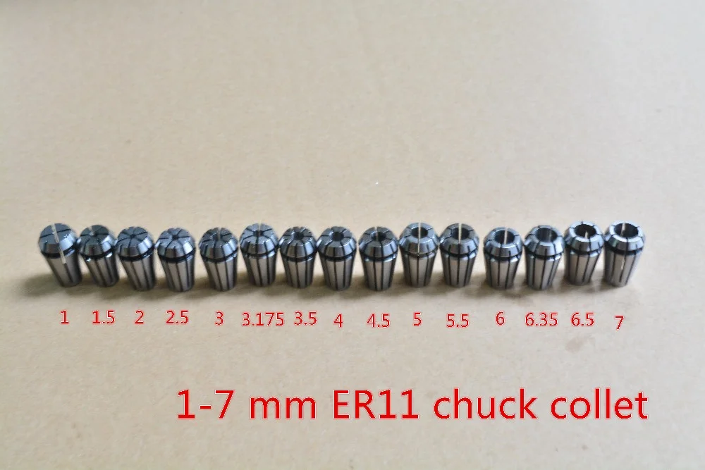 

1mm-7mm ER11 Collet Chuck Tool Bits Holder Spring Collet for CNC Engraving Machine Milling Lathe Tool spindel motor clamp
