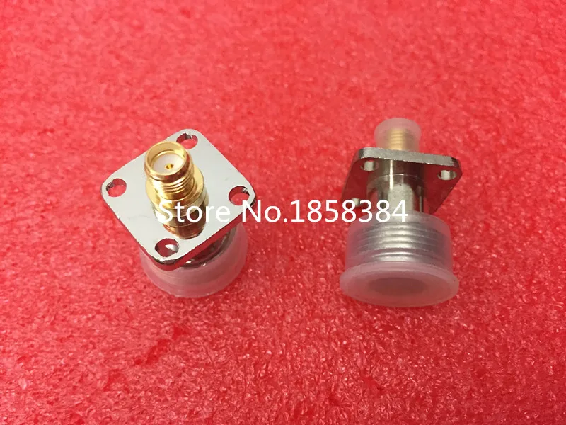 10 шт./лот N-Type N Female to SMA с 4 отверстиями фланец RF коаксиальный разъем адаптера