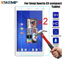 XSKEMP 2 шт./лот 2.5D Arc Edge Настоящее Закаленное стекло для sony Xperia Z3 Compact Tablet 8," Защитная пленка для экрана планшета