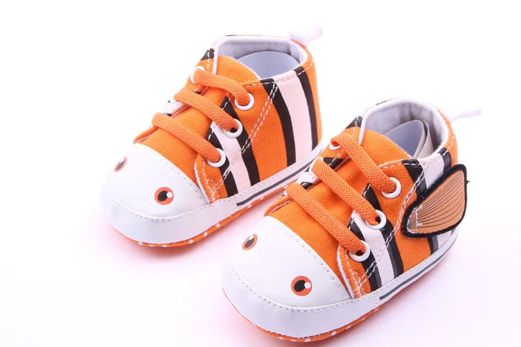 Наивысшее качество 1 пара Весна Детские кроватки обувь Обувь для малышей+ 3-12month, противоскользящие для мальчиков мягкая подошва, нескользящие младенческой/малышей обувь - Цвет: Оранжевый