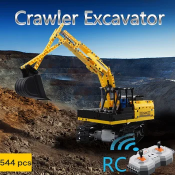 

2.4Ghz Electric Rc Crawler Excavator Truck Building Blocks Electric Intelligent Remote Control Assembly Toys Compatible